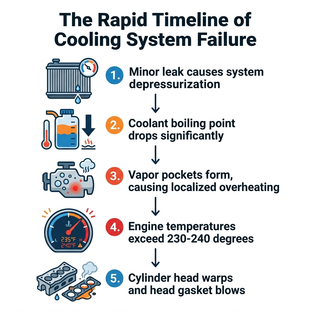The Rapid Timeline of Cooling System Failure