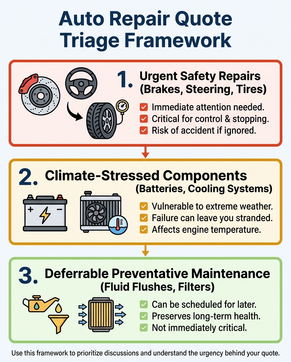 Auto Repair Quote Triage Framework