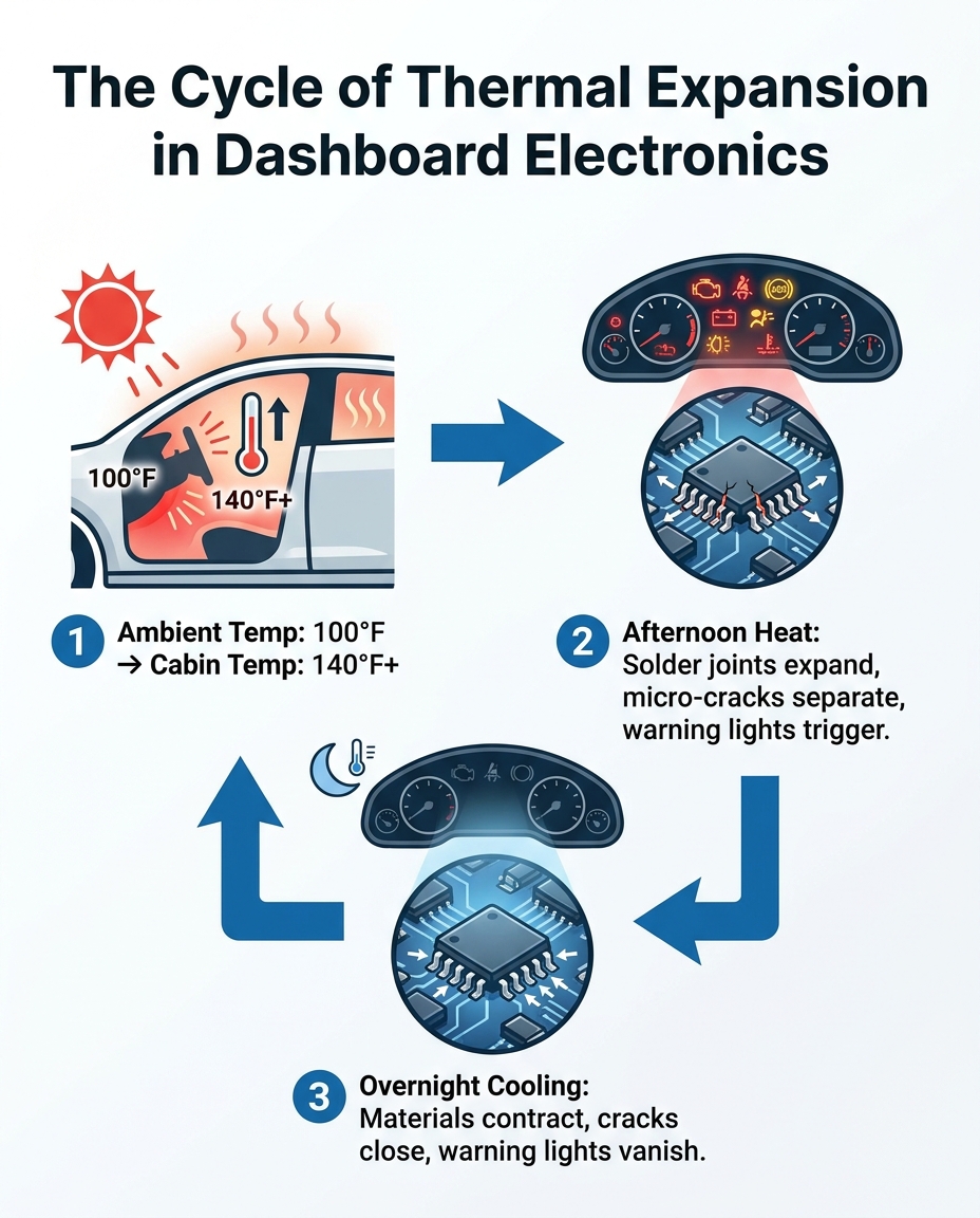 The Cycle of Thermal Expansion in Dashboard Electronics