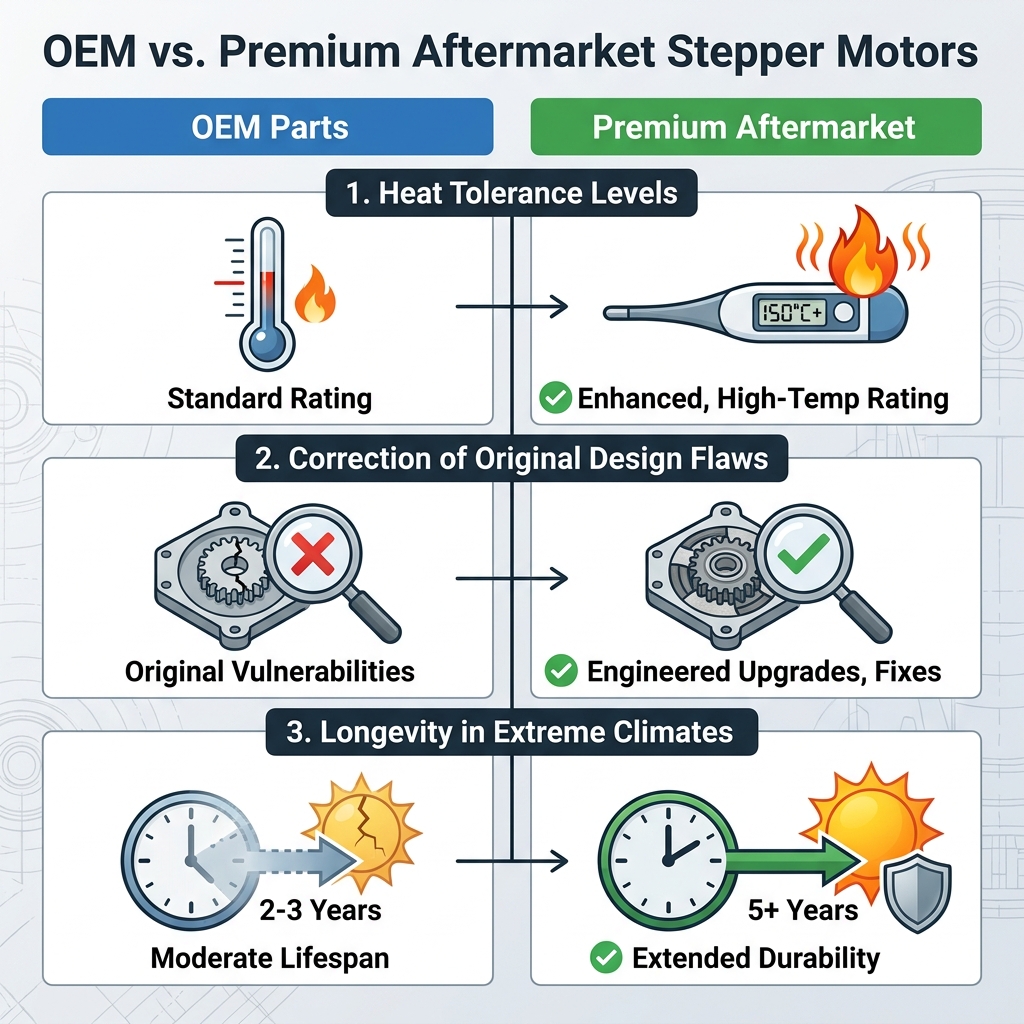 OEM vs. Premium Aftermarket Stepper Motors