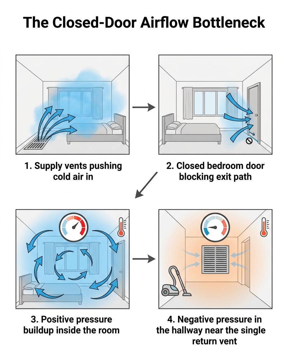 The Closed-Door Airflow Bottleneck
