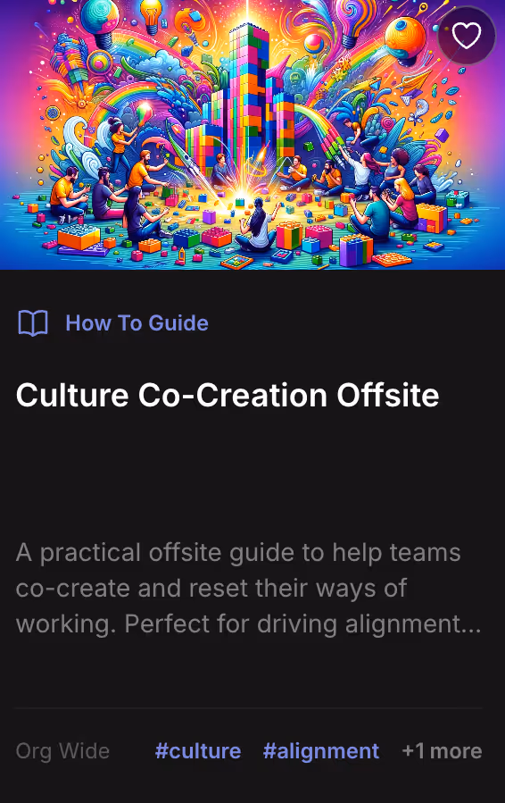 Open Org Playbook - culture co-creation 