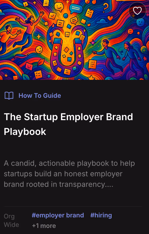 Open Org Playbook - doing EVP and employer branding right