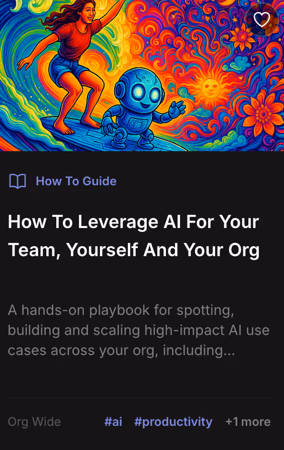 Open Org Playbook - how to leverage AI 
