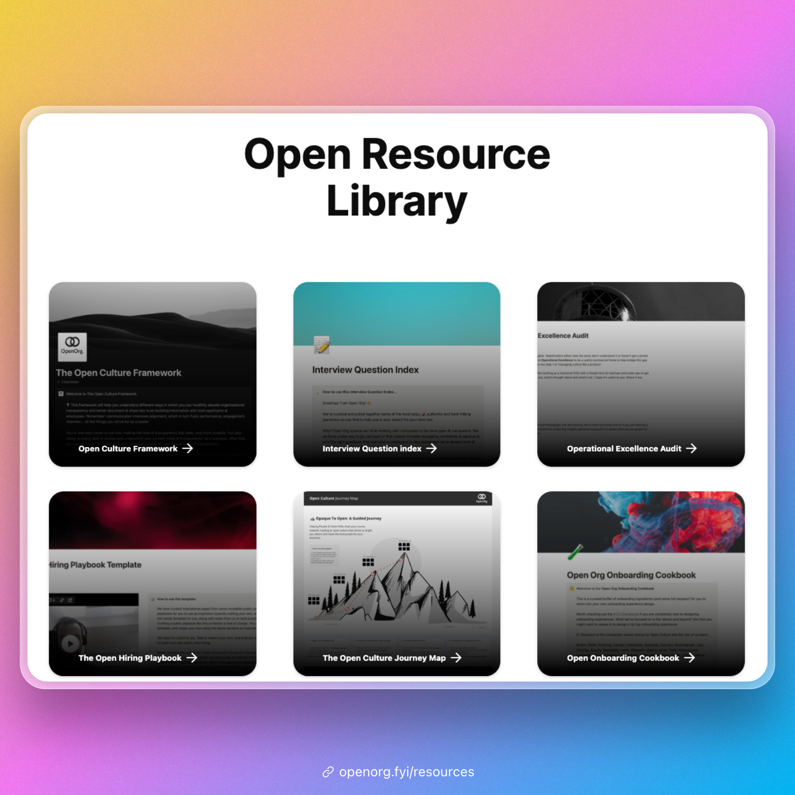 openorg.fyi open source resource library