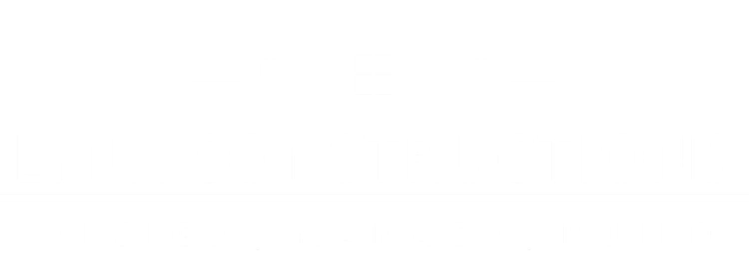 Lynx constructions logo - white