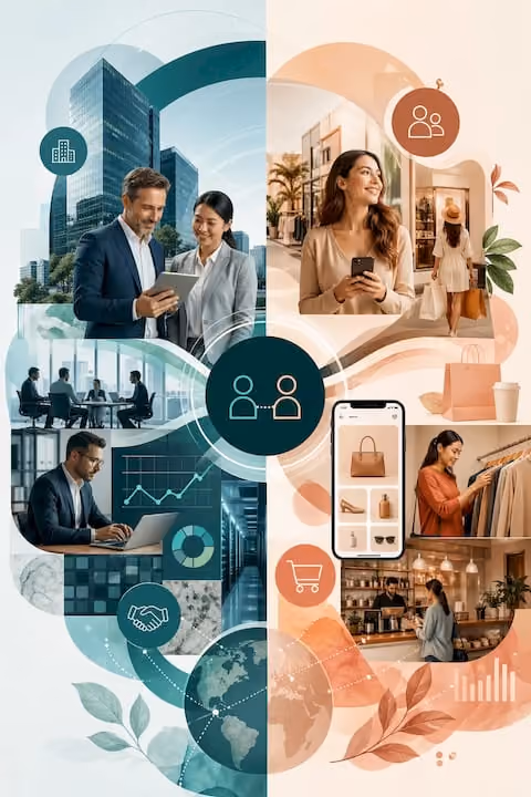 B2B & B2C illustration