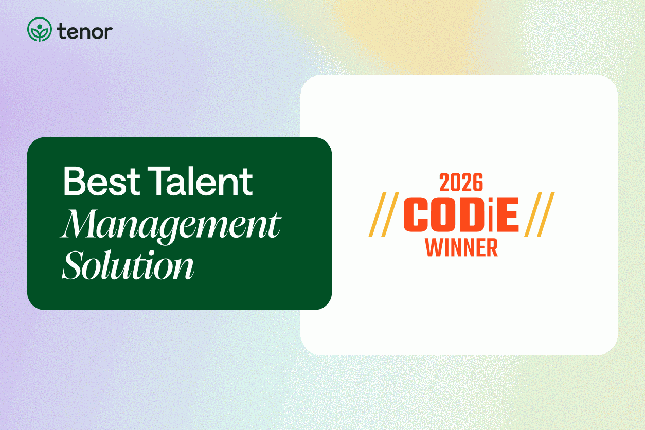 2026 CODiE Award winner — Tenor, Best Talent Management Solution