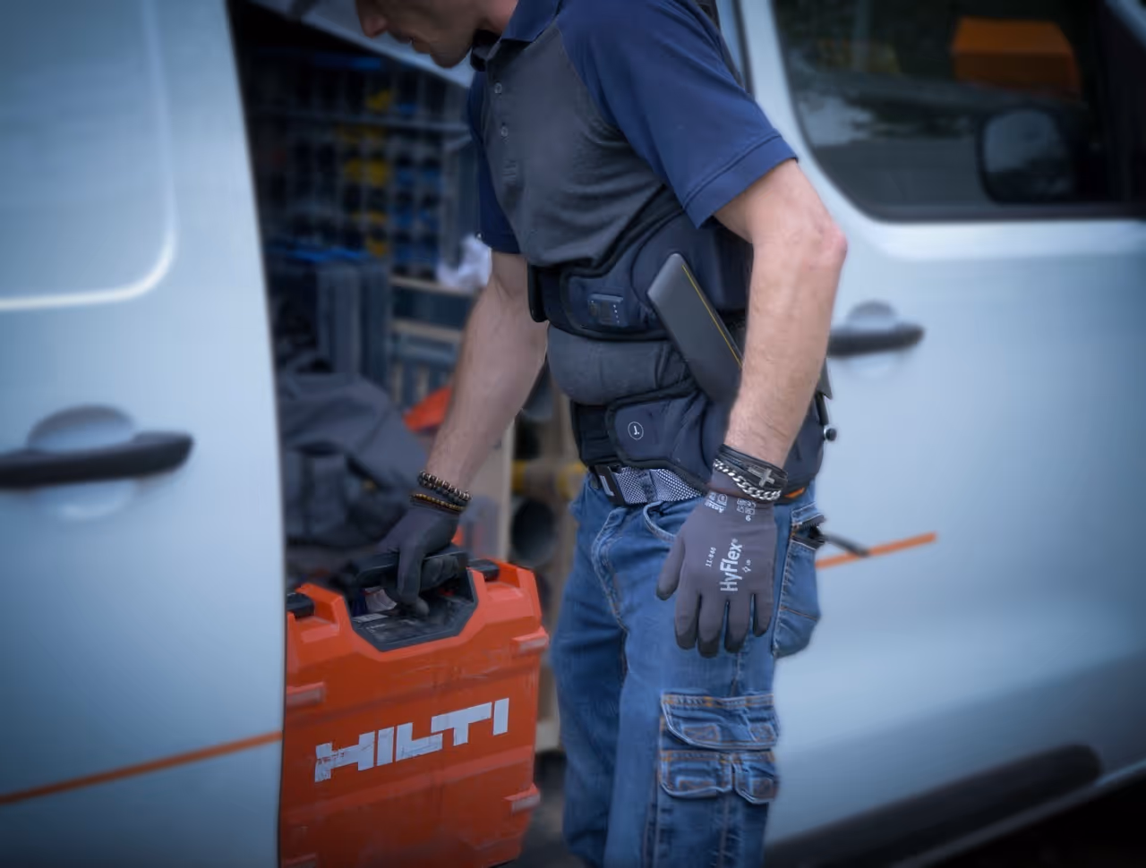 exosquelettes pour les techniciens itinérants