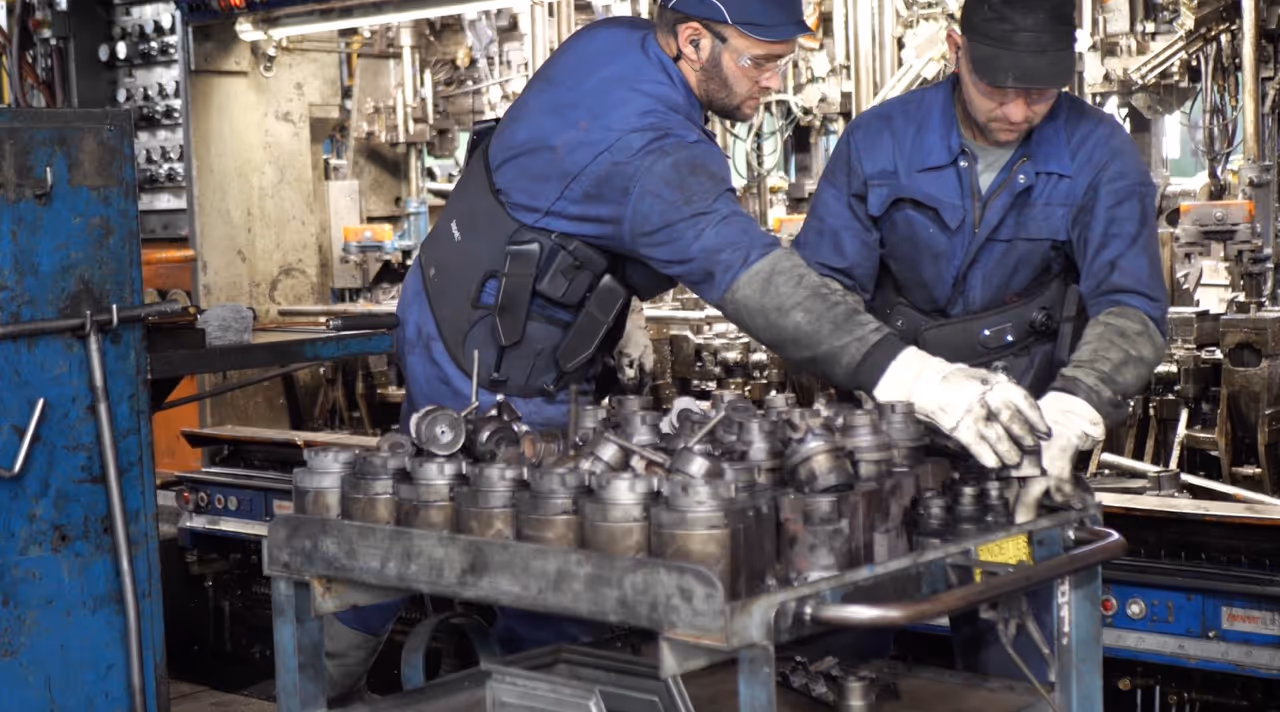exosquelette opérateur de maintenance verrerie