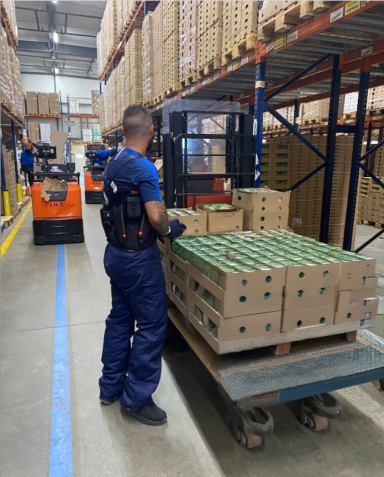 exosquelette protège le dos des logisticiens