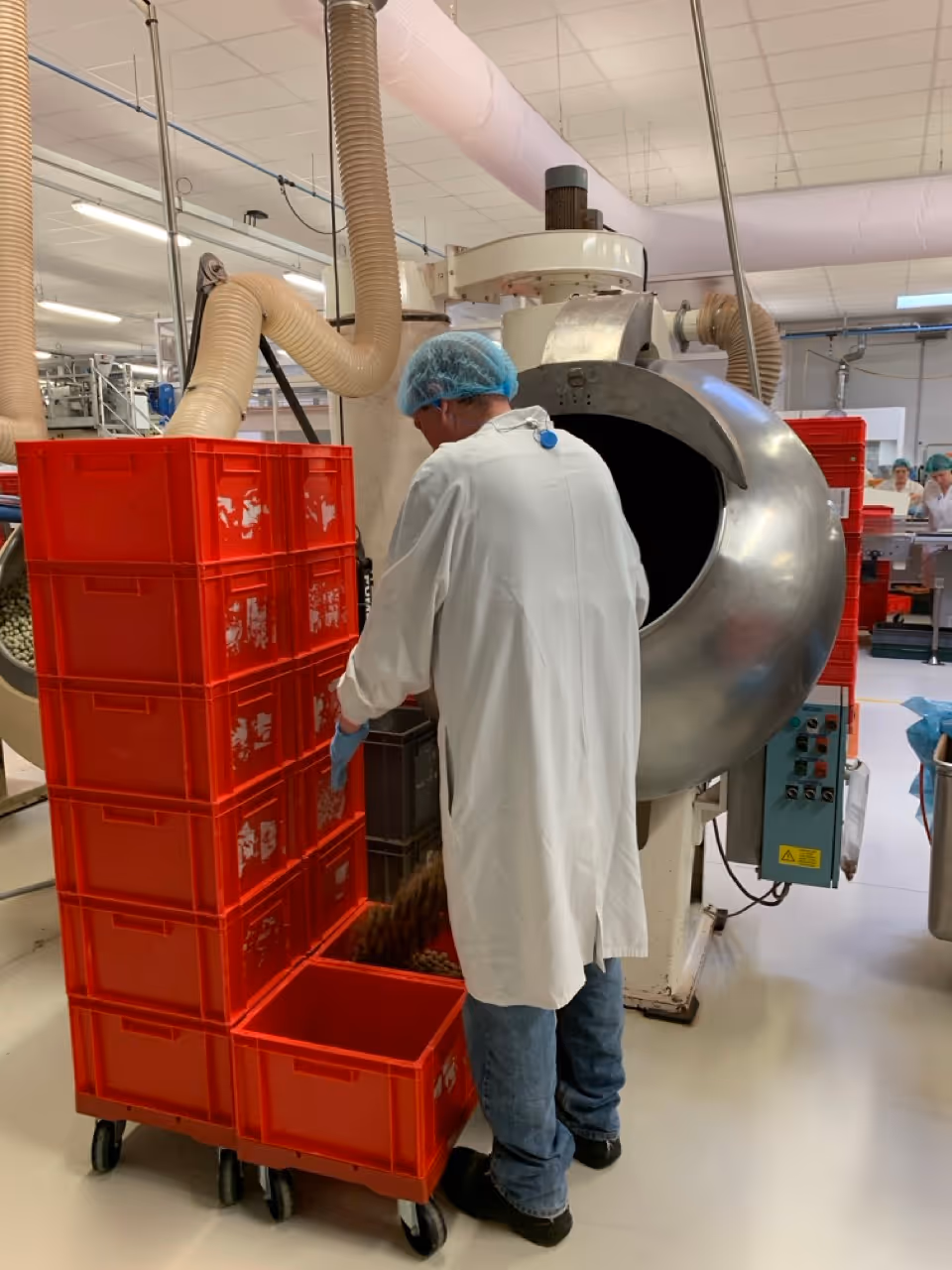 exosquelette pour la pénibilité au travail en chocolaterie