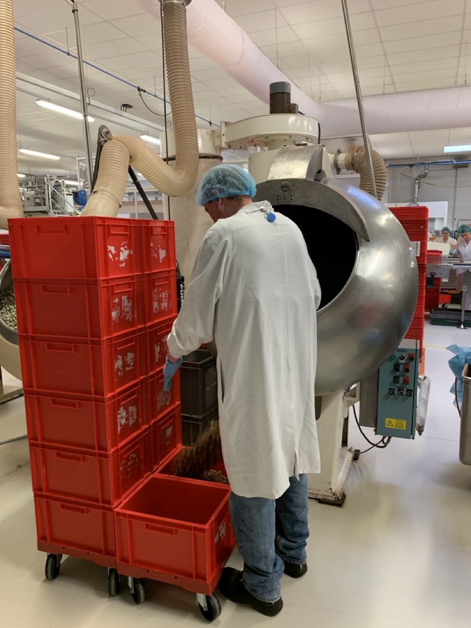 exosquelette pour la pénibilité au travail en chocolaterie