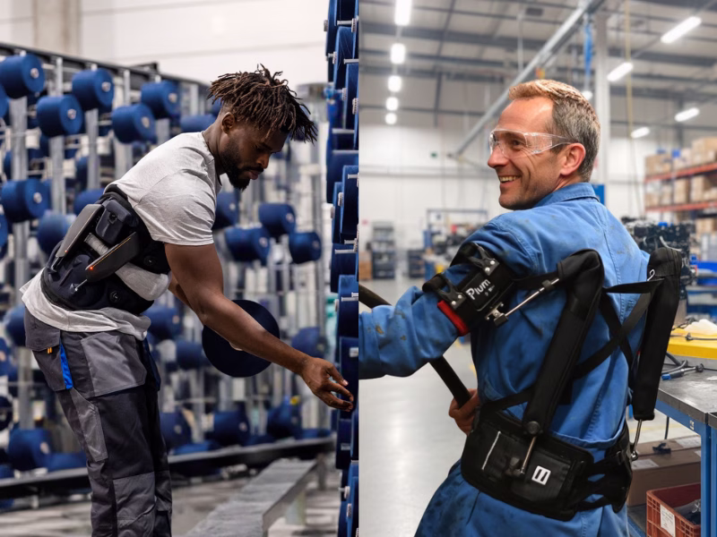 Japet lutte contre les TMS dans l'industrie grâce à ses exosquelettes bras, dos, nuque