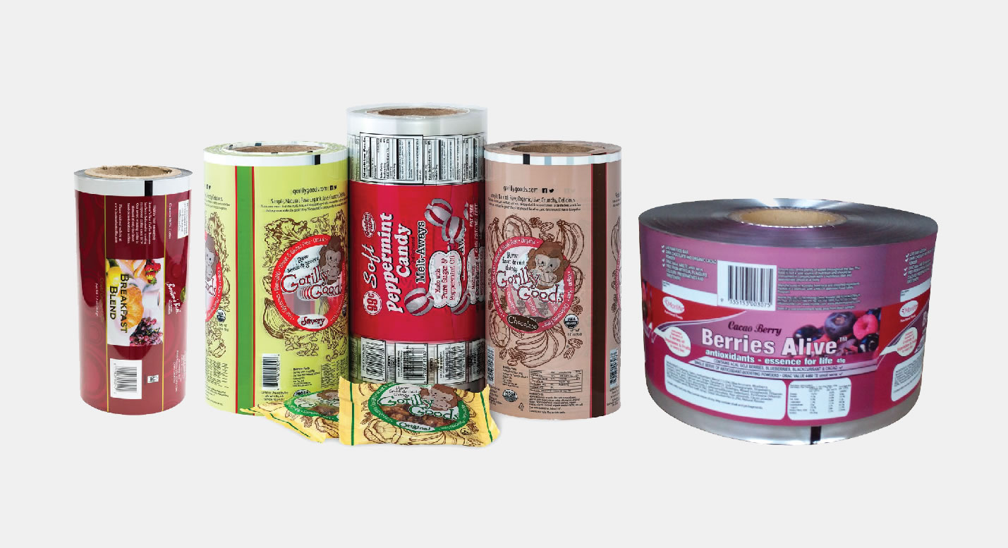 A chip bag with 360º printing using custom laminated films
