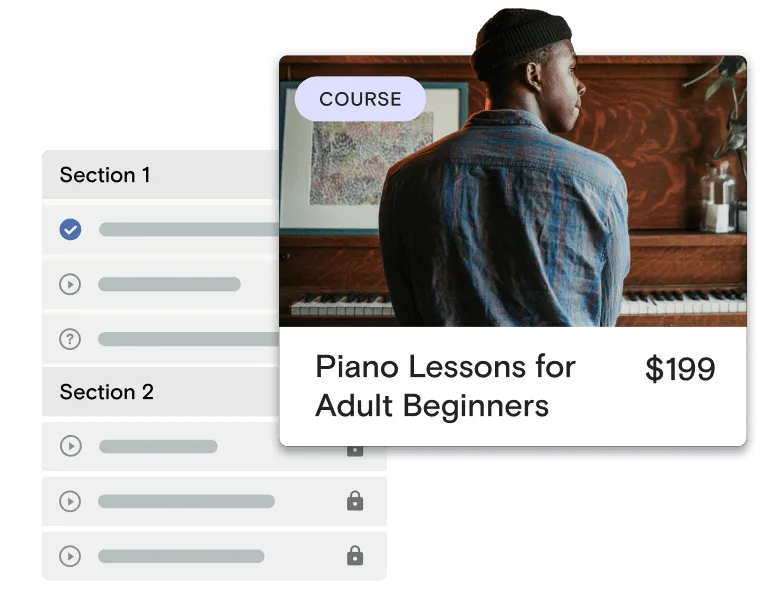 Create courses with ease