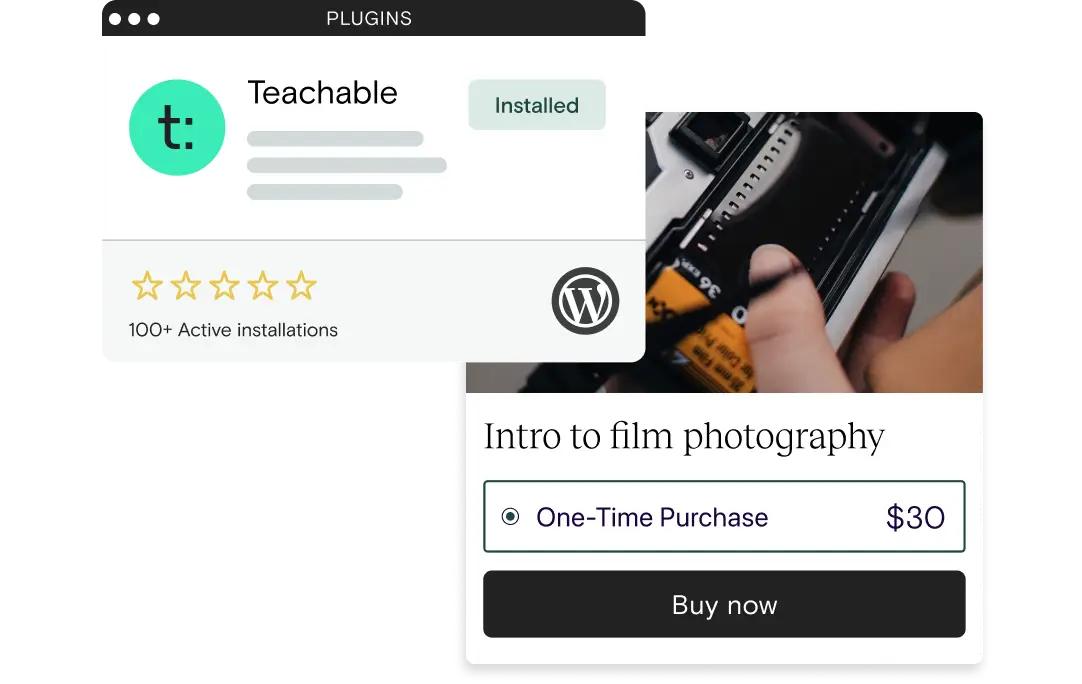 Sell seemlessly with Teachable