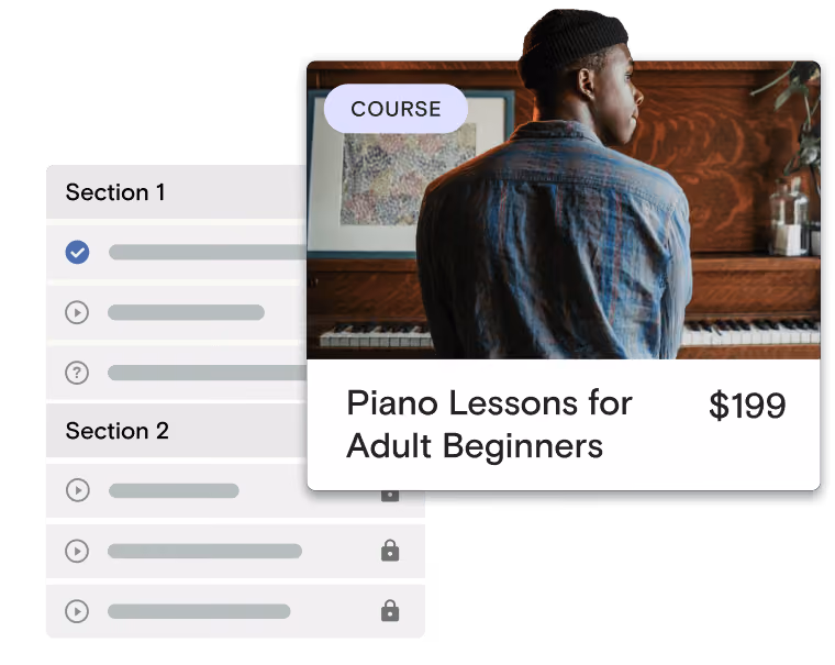 Create courses with ease