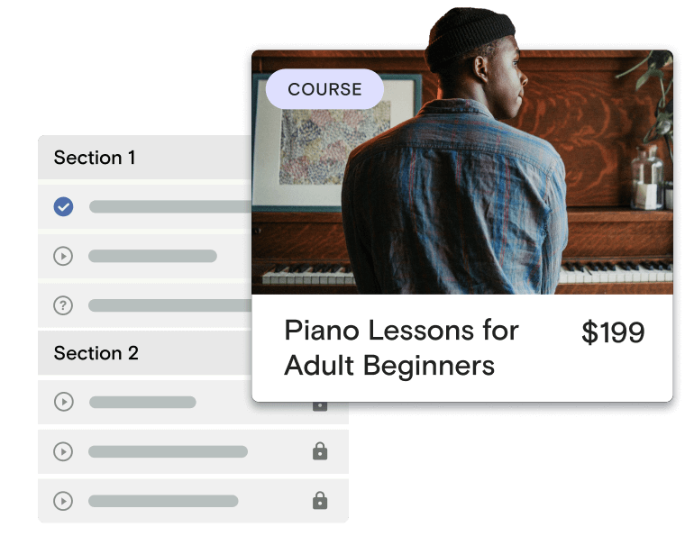 Create courses with ease