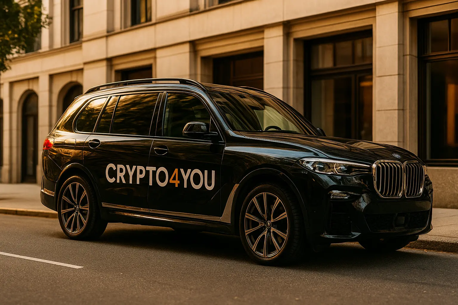 samochód, mobilny kantor crypto4you