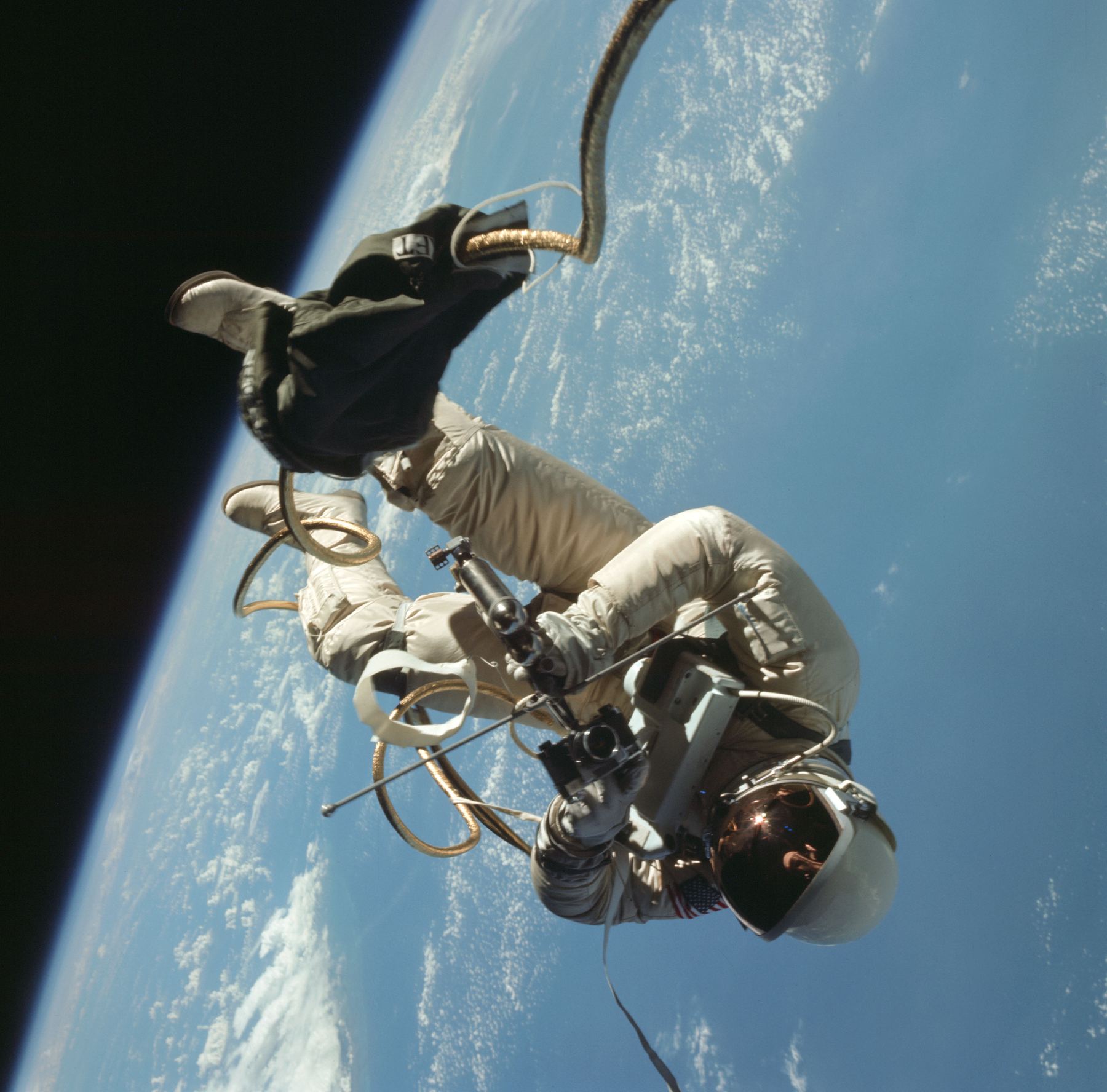 Edward H. White II during the Gemini 4 extravehicular activity.