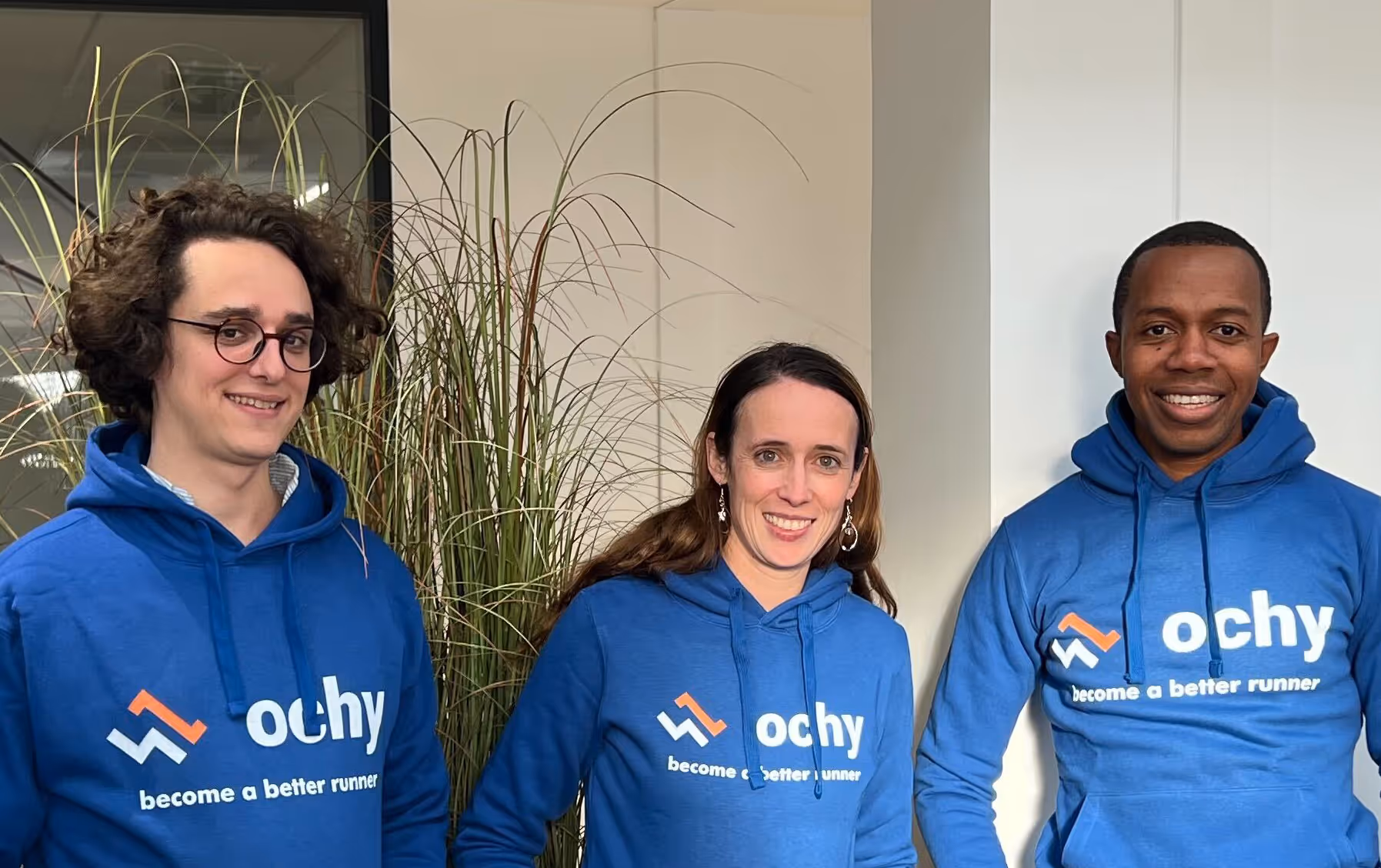 The cofounders team of Ochy - application for running analysis