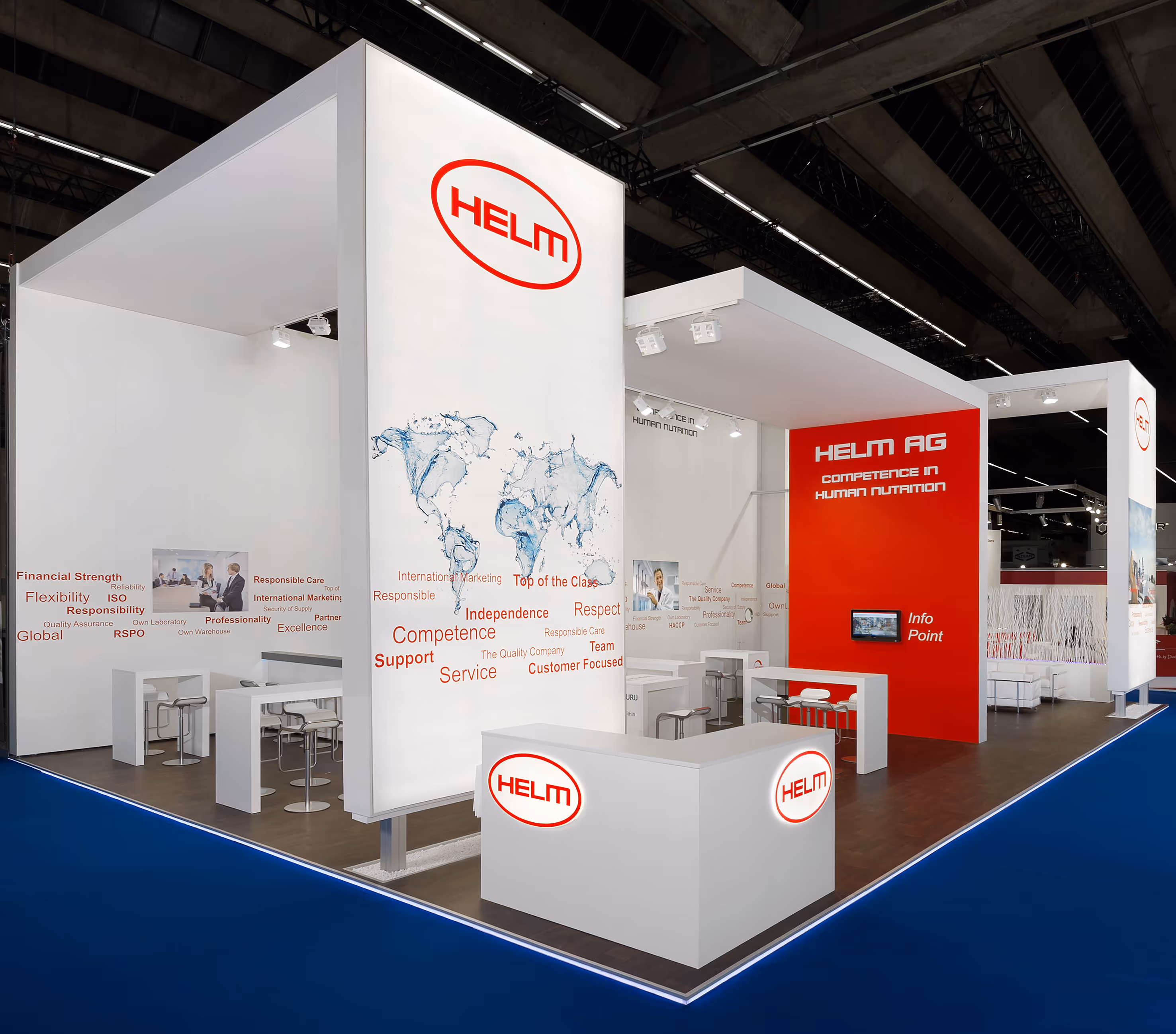 Foto eines von Horn Messebau konzipierten und gebauten Messestands.