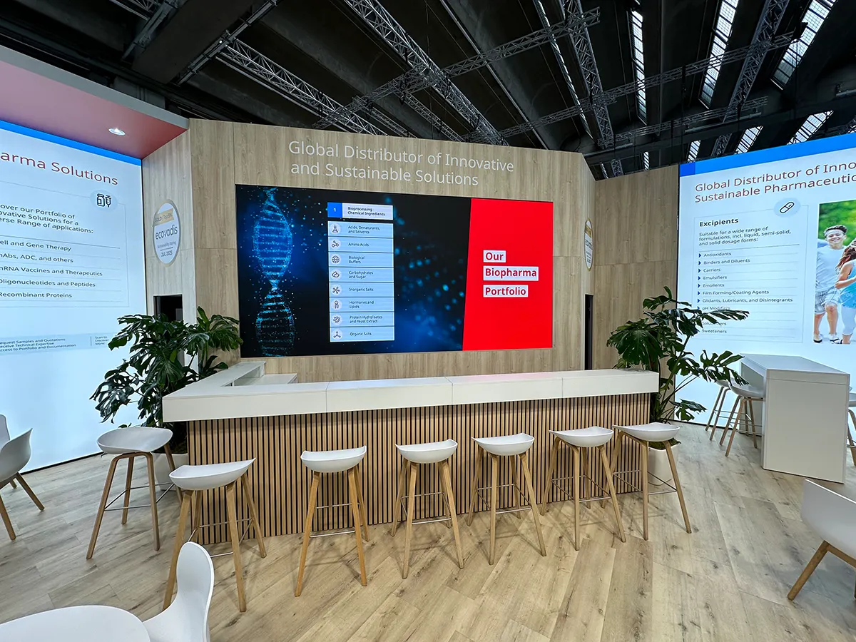 Messestand-Konzept, Foto eines Standes von Horn-Messebau konzipiert und umgesetzt.