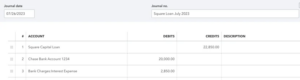 Square accounting platform