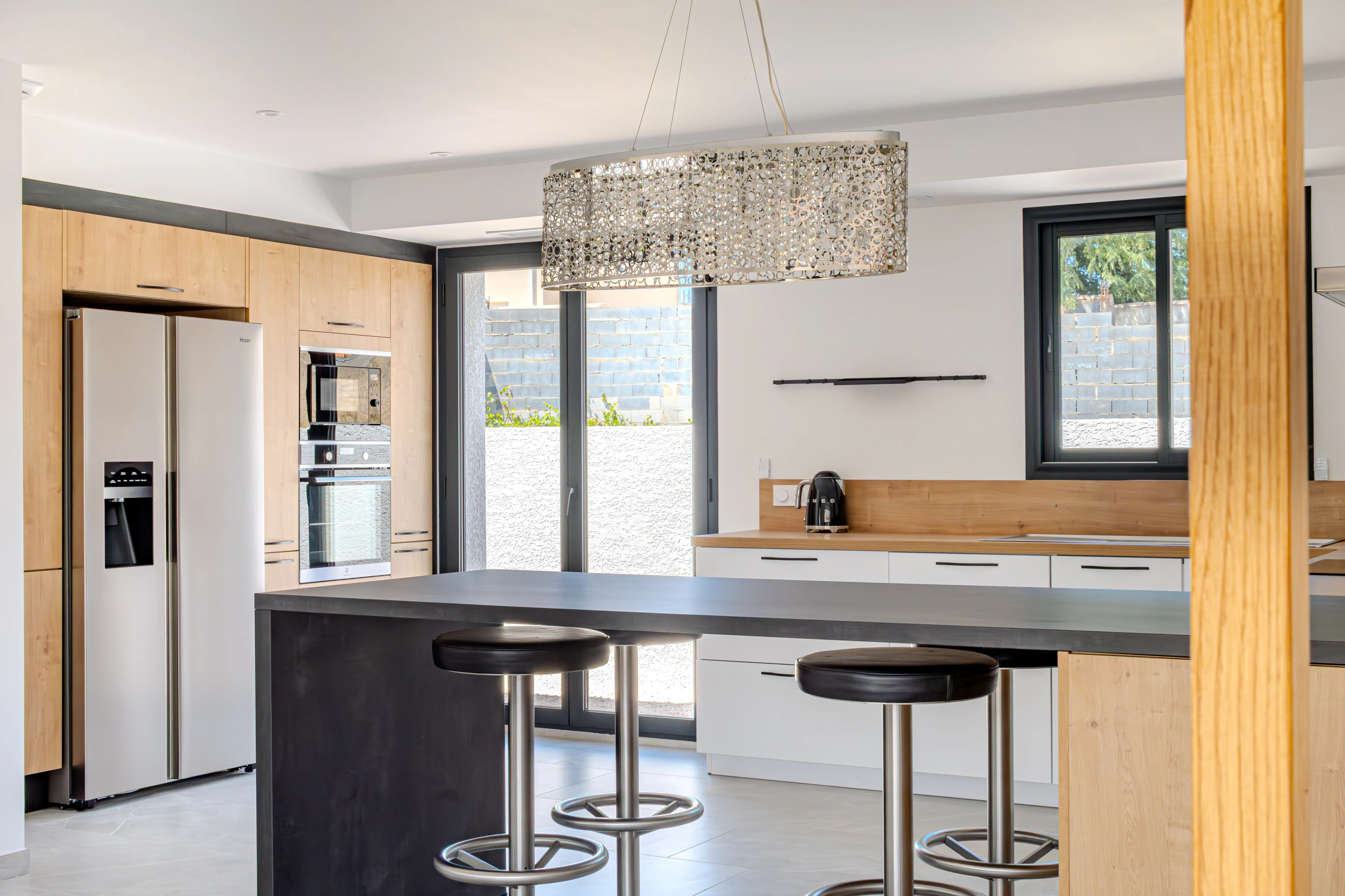 A picture of the kitchen of the Villa Galinier.