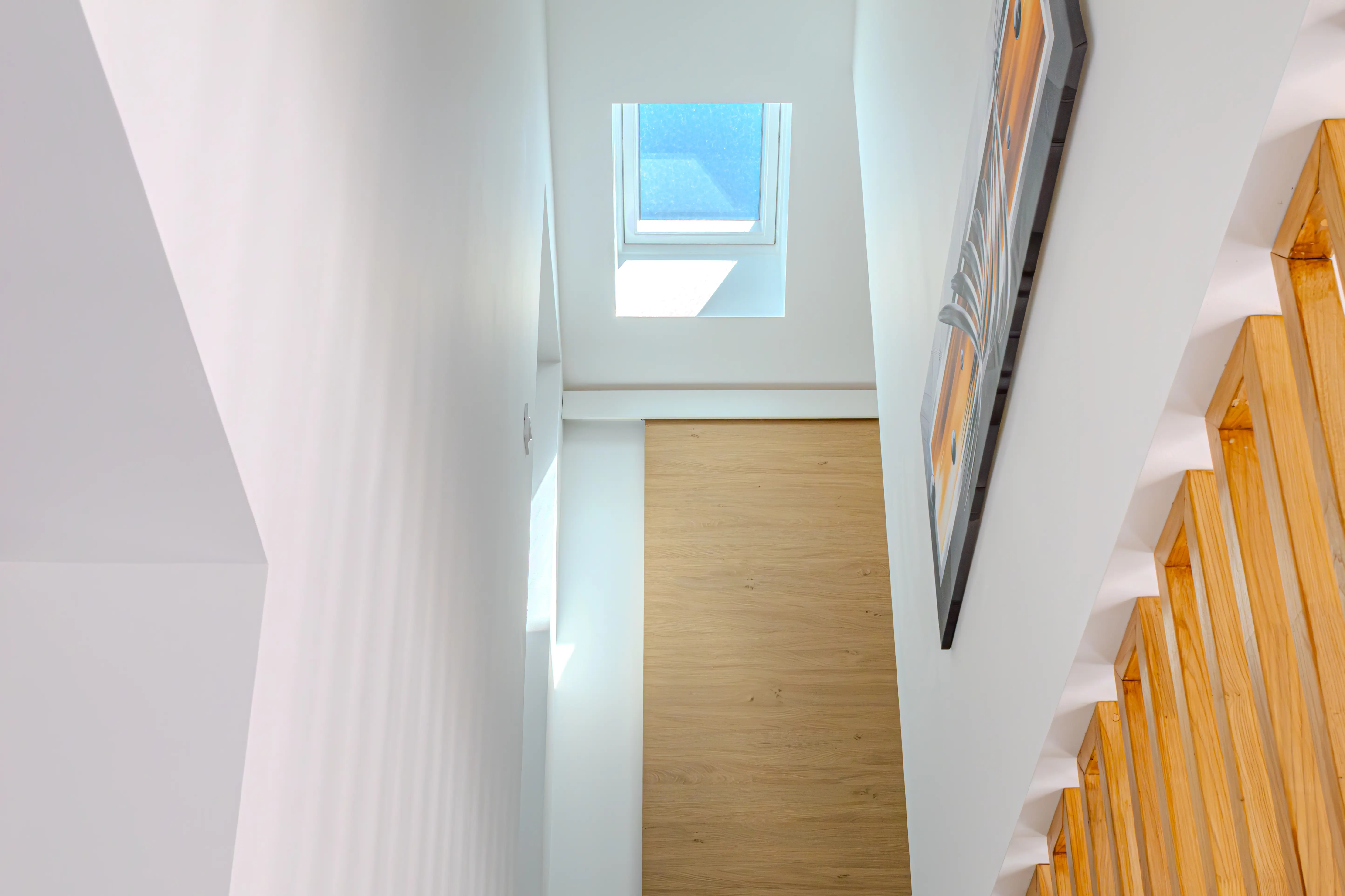 A picture of the staircase of the Villa Galinier.