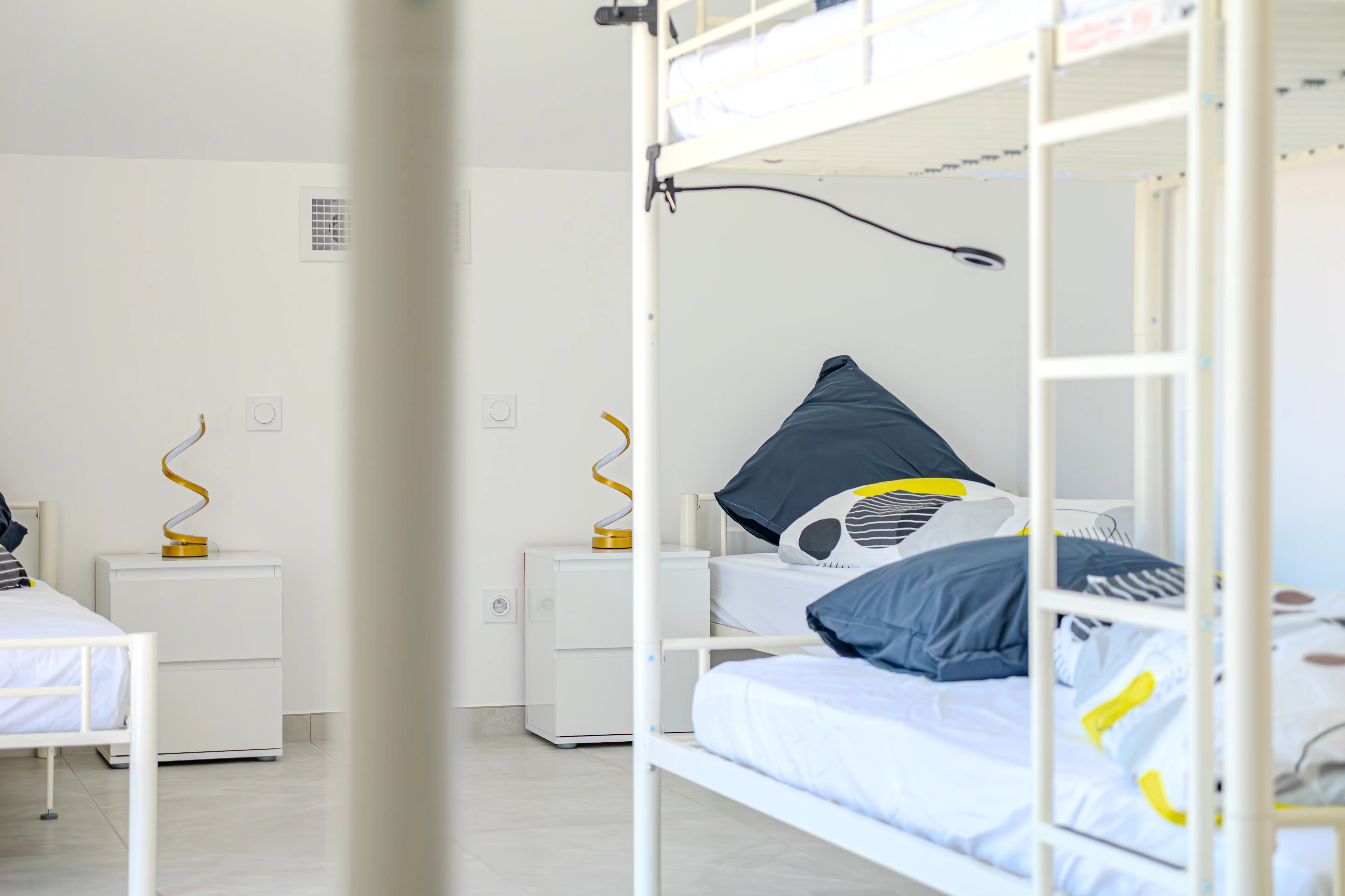 A picture of the large room of the Villa Galinier.