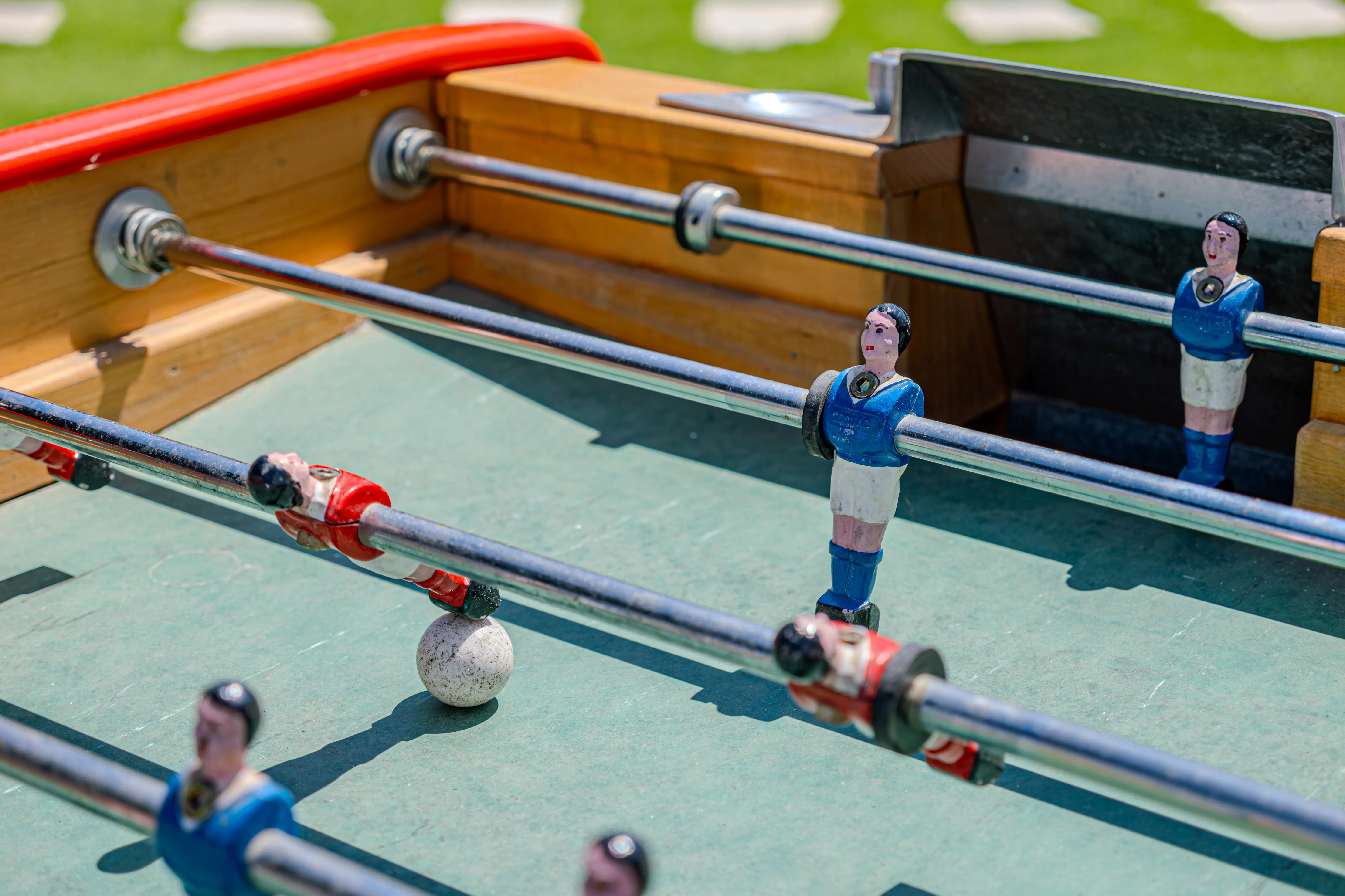 A photograph of the table football.