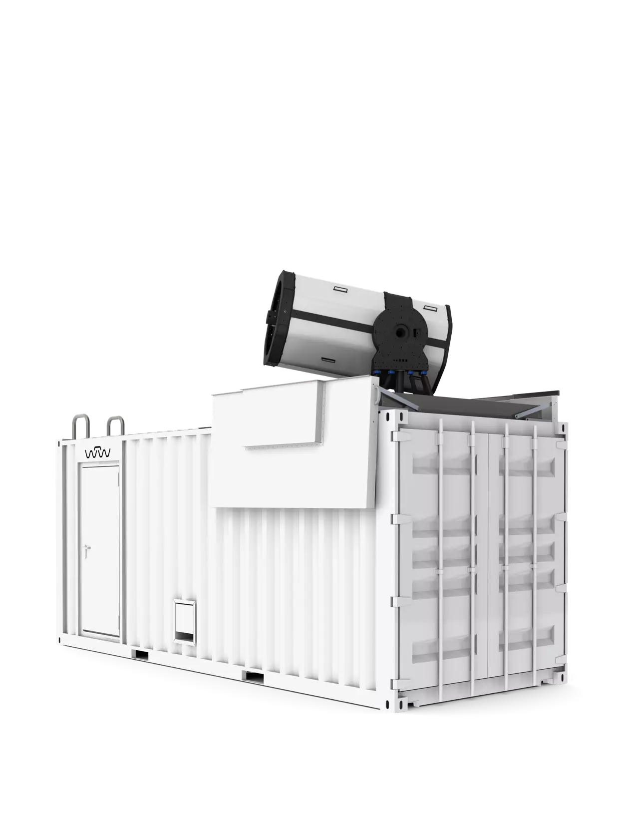 WTW Customized System featuring WTW-20ft-MTC Telescope Station Container