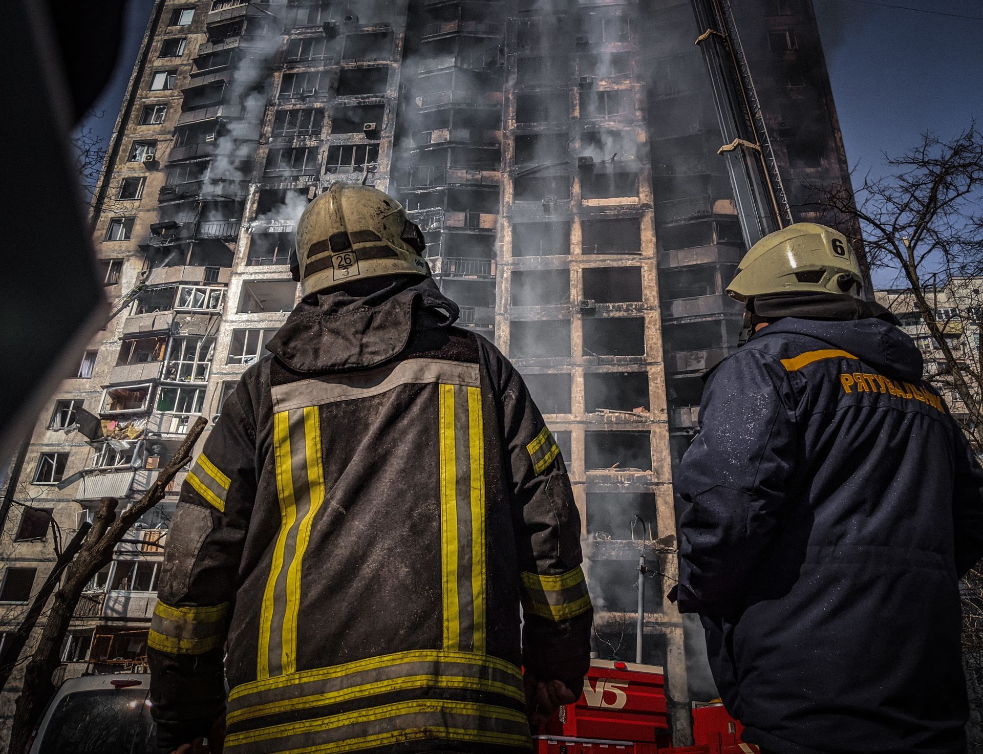 Burning building by caused of fire 