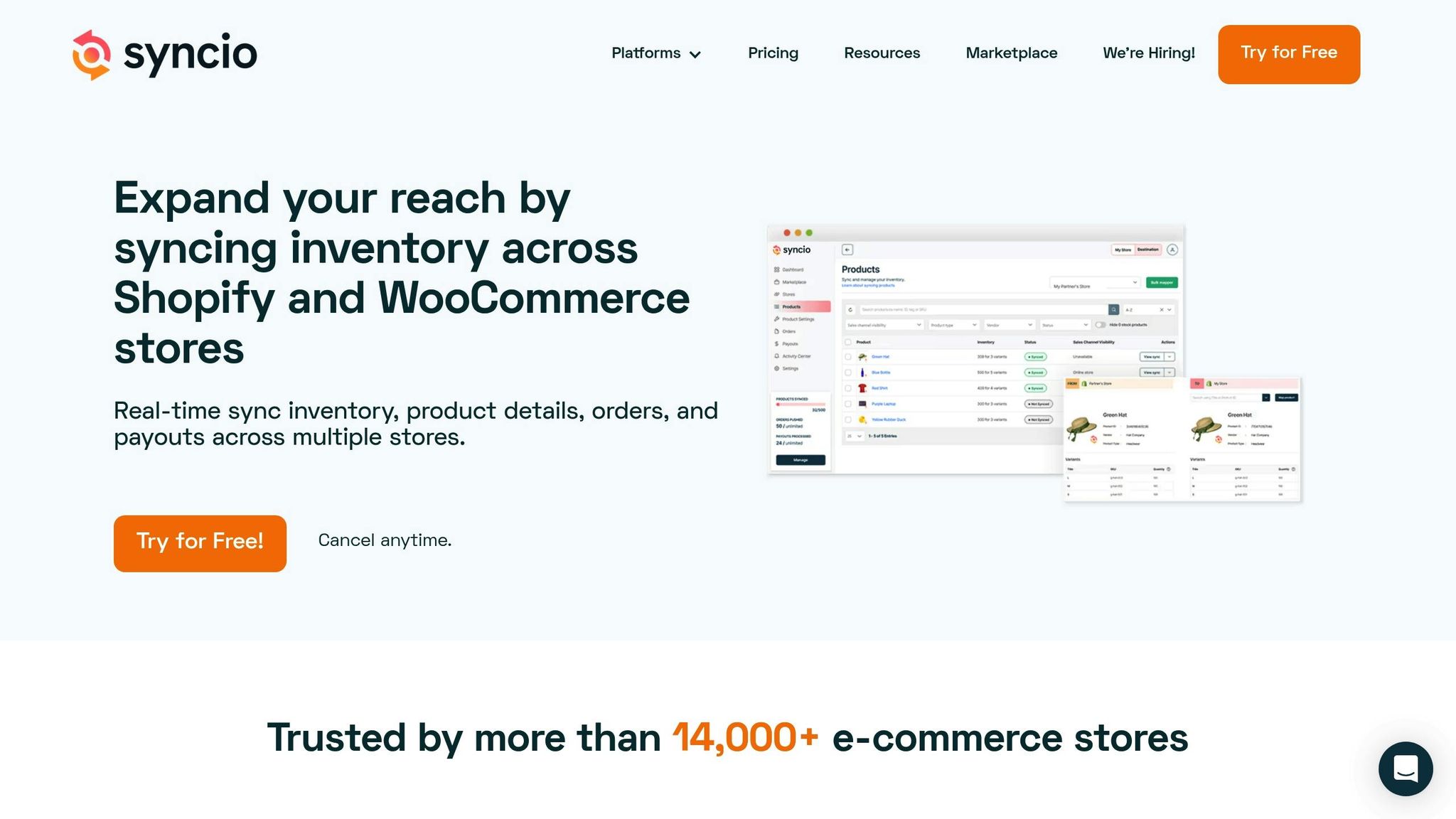 Syncio Multi Store Sync