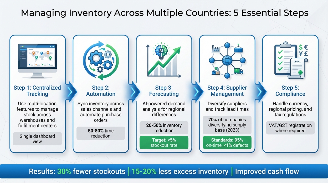 5 Essential Steps for Managing Multi-Country Inventory Operations
