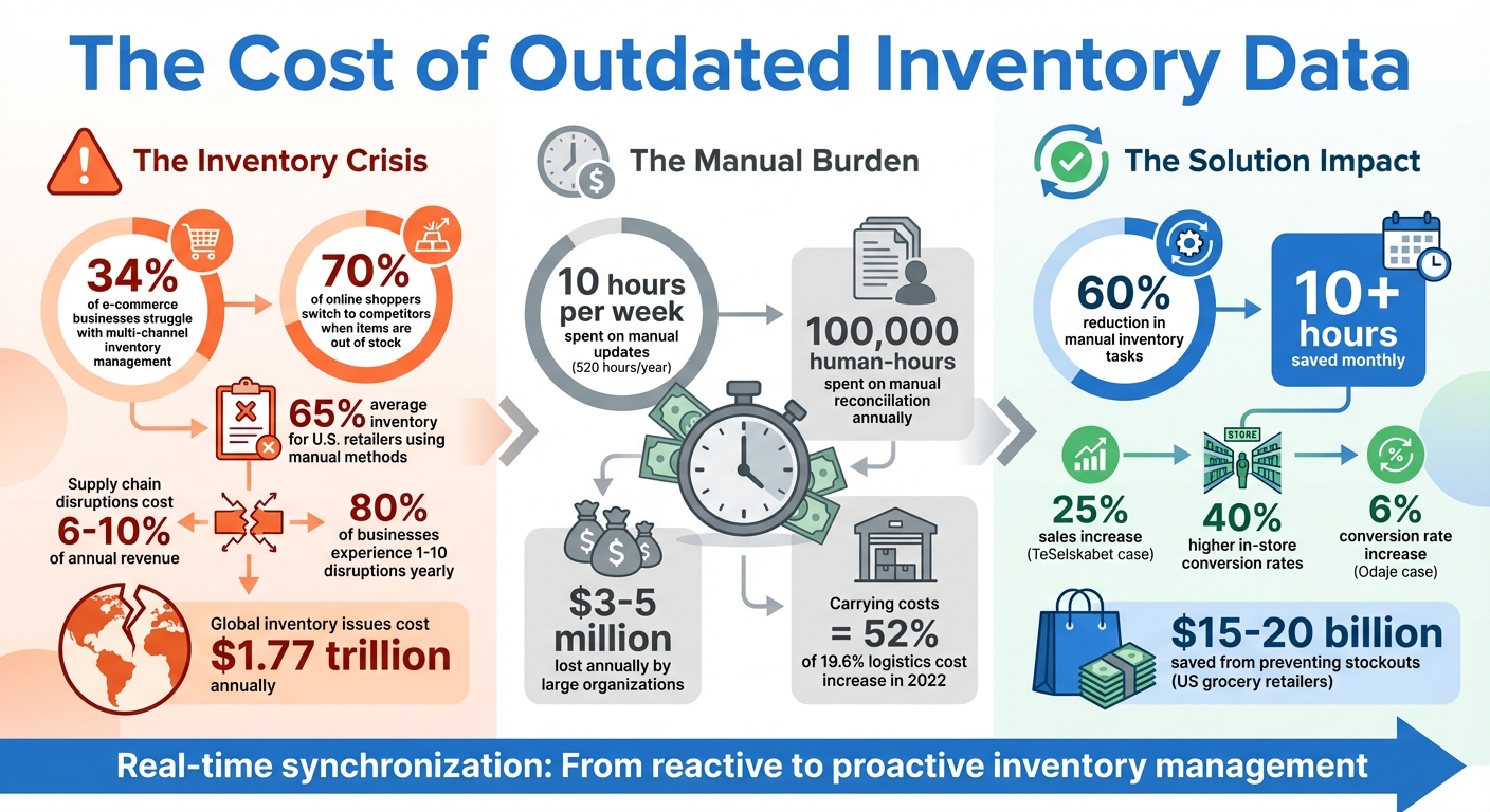 Real-Time Stock Sync Impact: Key Statistics on Inventory Accuracy and Business Costs