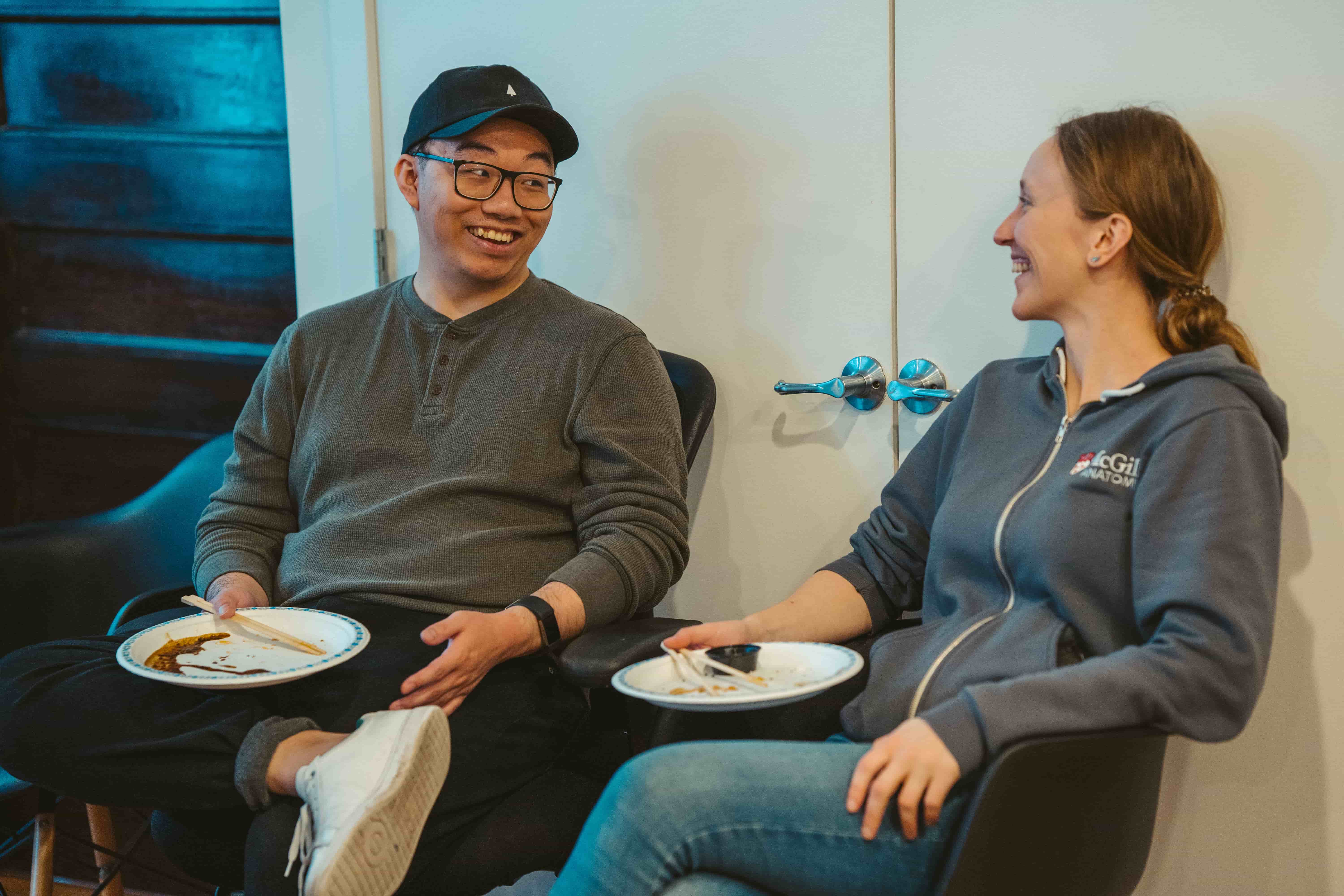 Thrive Health employees at an event. 