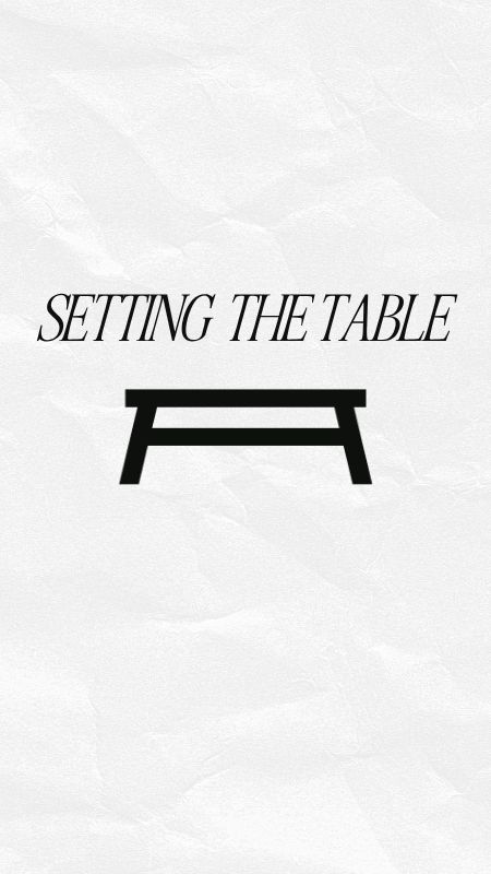Setting the Table