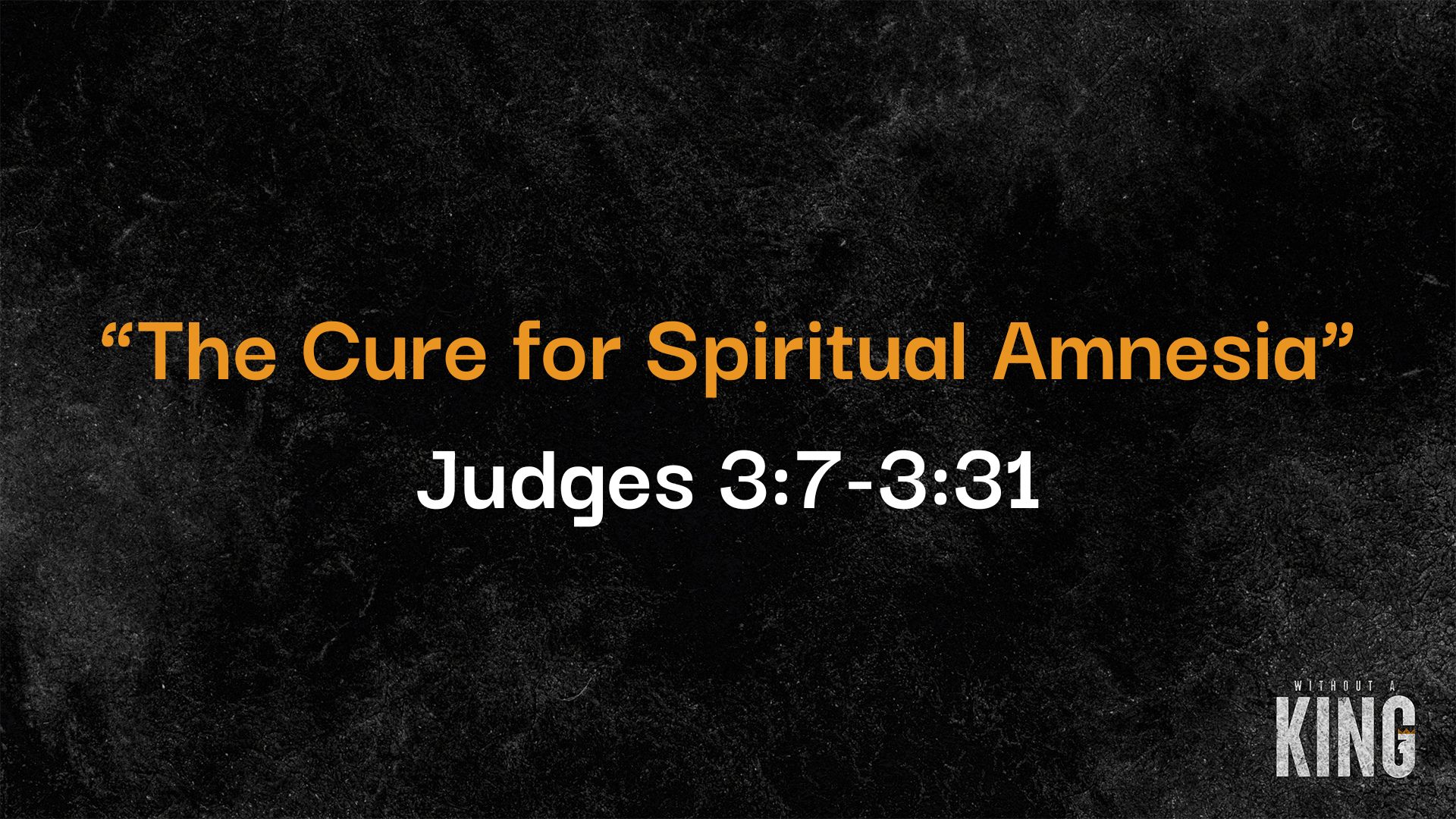 "The Cure for Spiritual Amnesia"