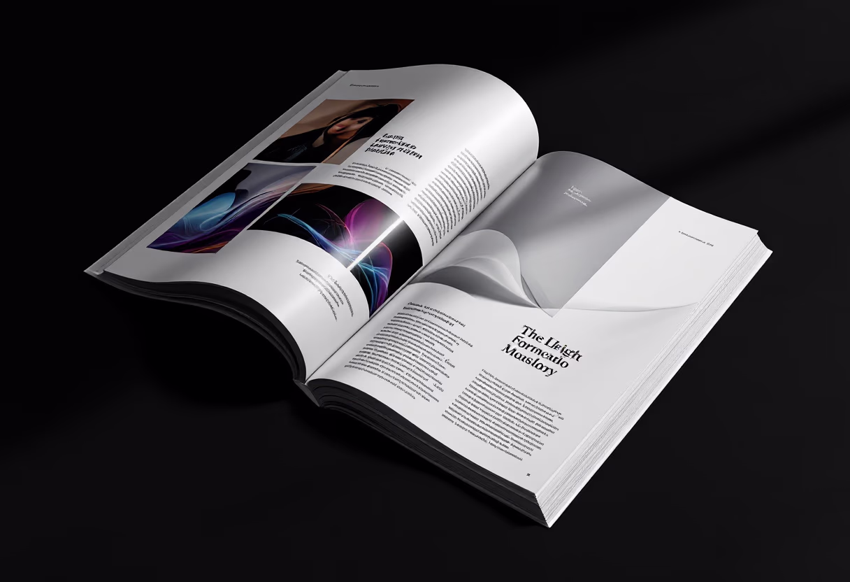 [digital project] image of past client project in a magazine (for a web design agency)