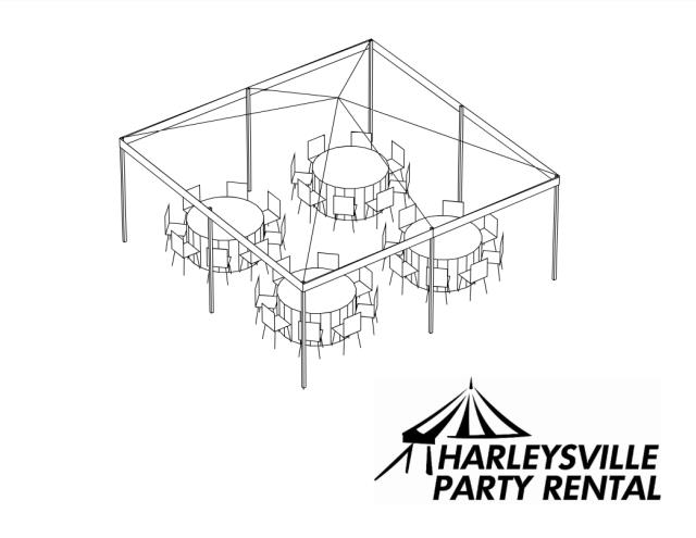 Package - Rd, 20x20 Frame Tent