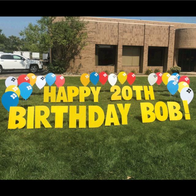 Yard Signs - Balloons