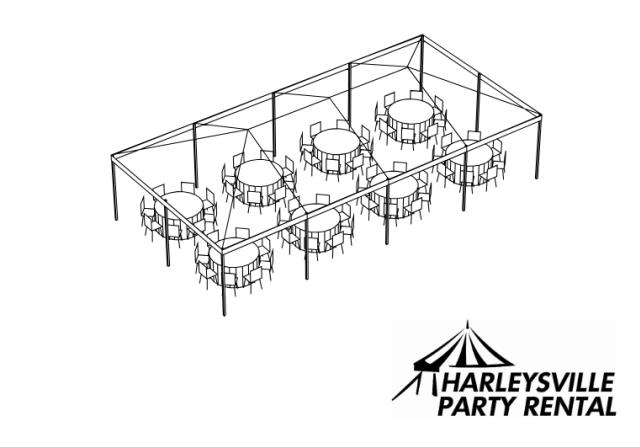 Package - Rd, 20x40 Frame Tent