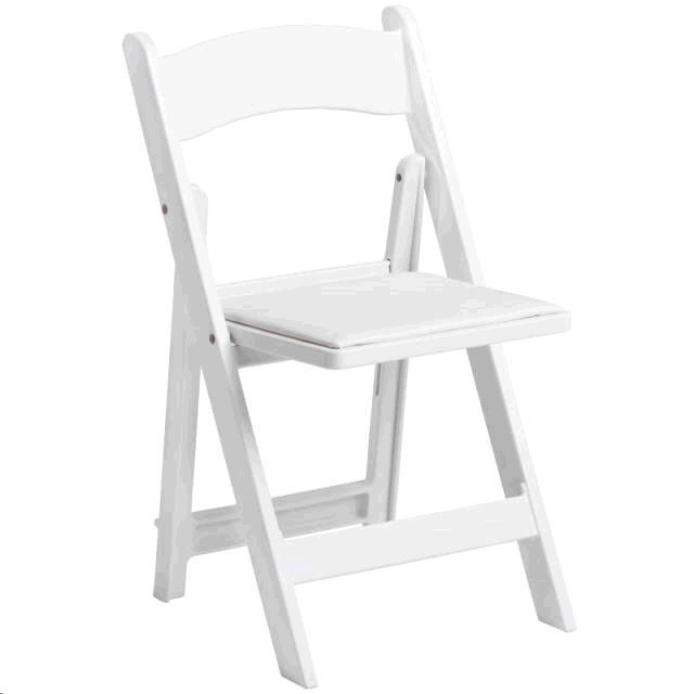 Chair, White Padded