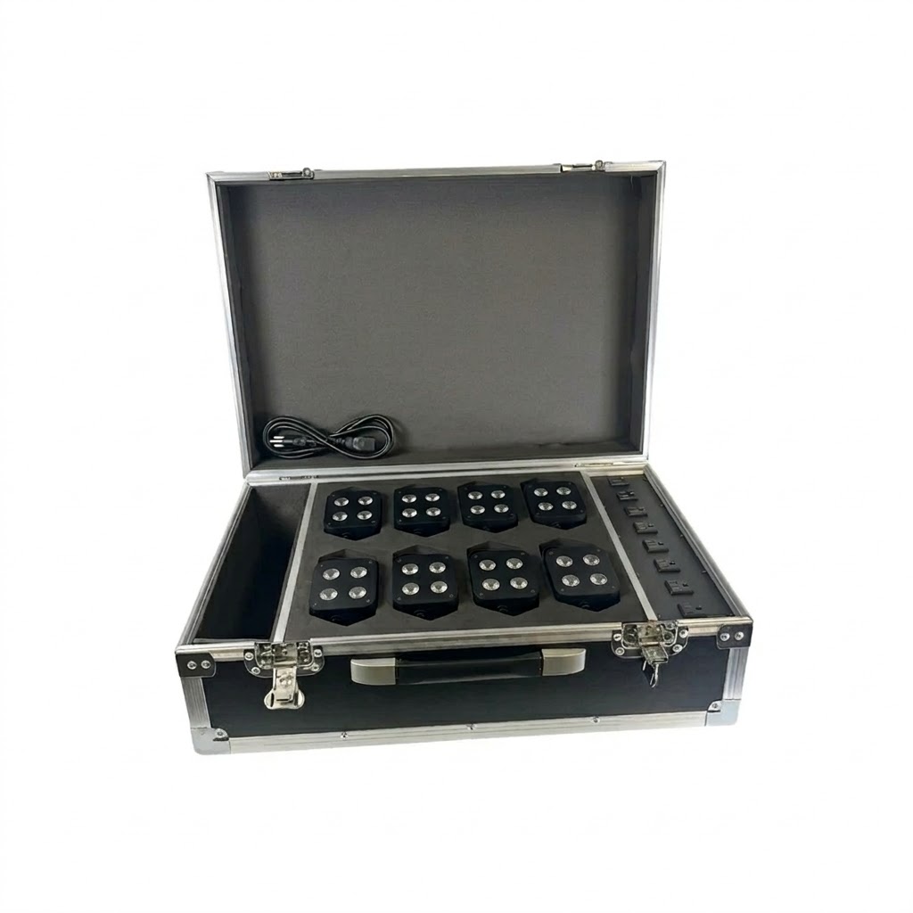 IR-4 Wireless LED Uplights (8 Pack with Travel Case)