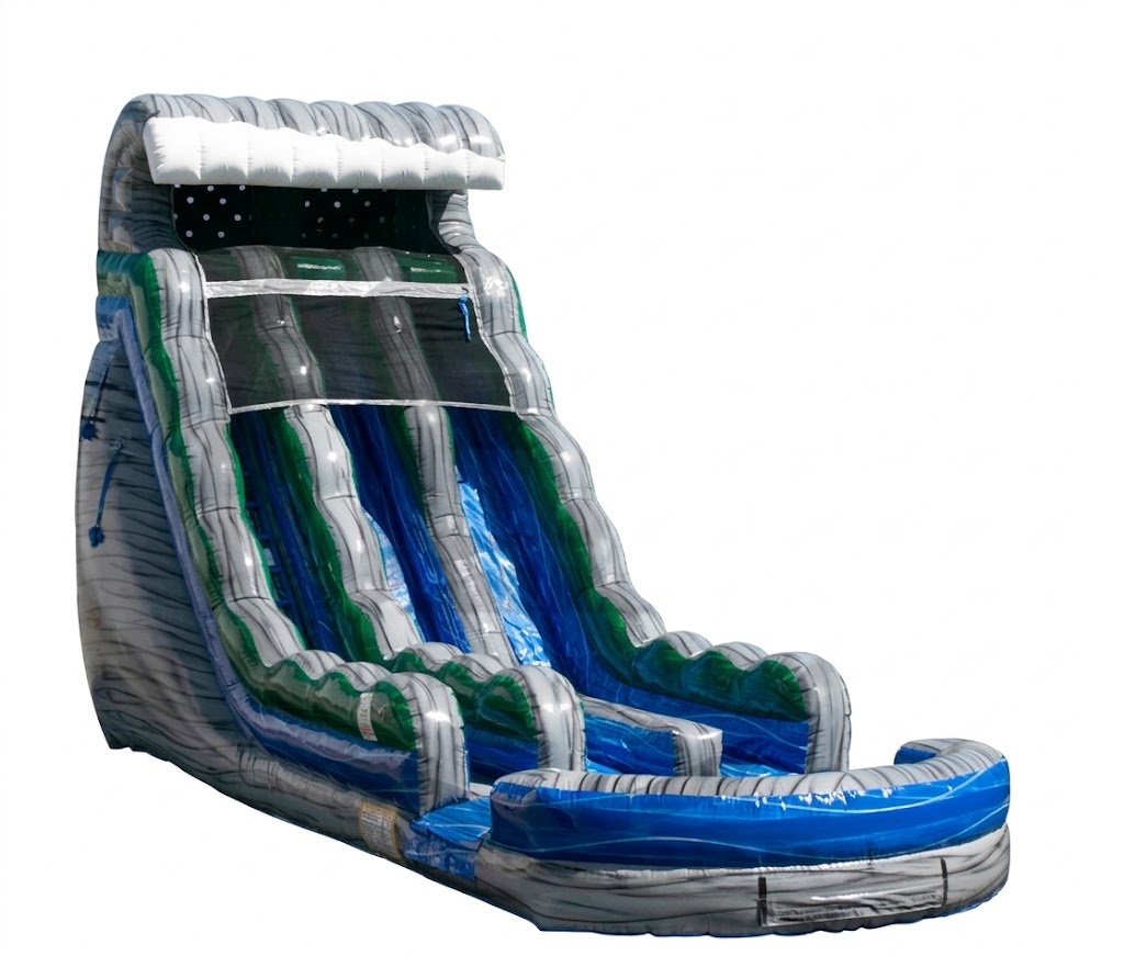 18’ Tropical FireBlast Dual Lane Water Slide