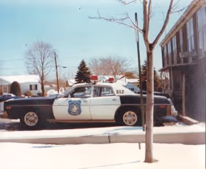 North Brunswick PBA History Photo of Police Car