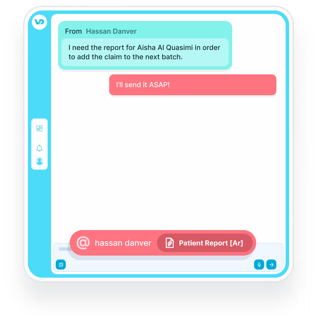Velodoc App "Collaborate" screenshot